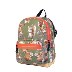 Pick & Pack Backpack Cute Squirrel Green