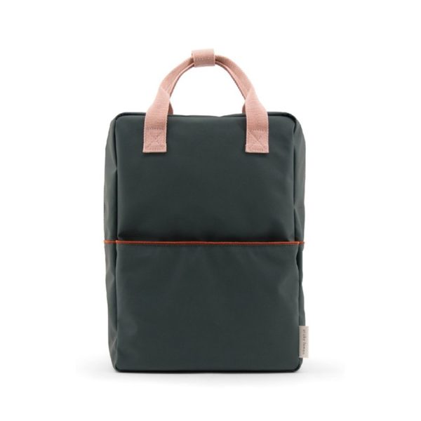Sticky Lemon Large Backpack Corduroy - Bottle Green / Soft Pink / Rusty Red