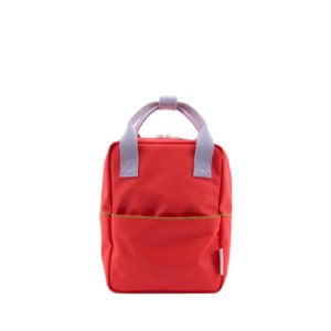Sticky Lemon Small Backpack Corduroy - Sporty Red / Lavender / Mustard