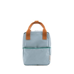 Sticky Lemon Small Backpack Corduroy - Steel Blue / Brick / Grass Hopper