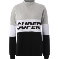 Superdry Sportief sweatshirt 'SPORT PUSHER CREW' - Zwart
