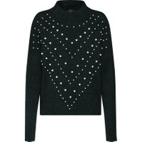 Only Trui 'onlDESIRE PEARL L/S PULLOVER EX KNT' - Grijs