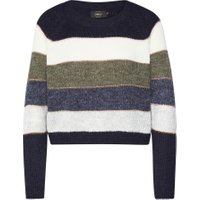 Only Trui 'onlSTRIPE L/S PULLOVER KNT' - Blauw