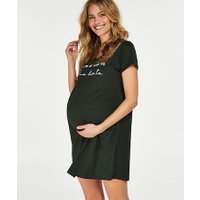 Hunkemöller Zwangerschapsnachthemd met korte mouwen Groen